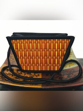 Woven Orange Women’s Shoulder Bag